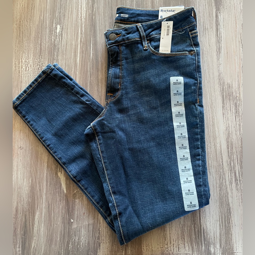 Old Navy Women’s Rockstar Super Skinny Jeans Size 8 NWT